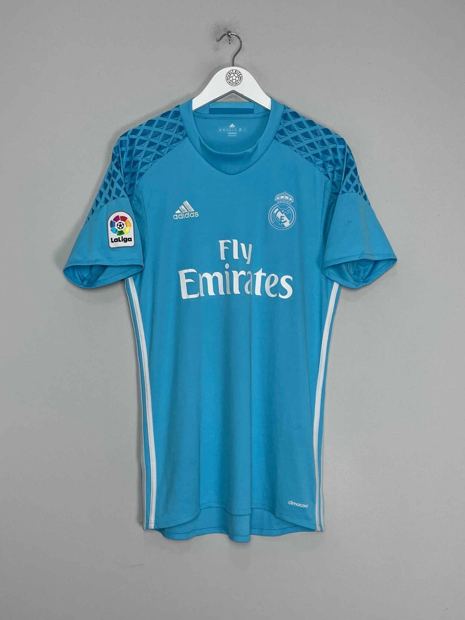 Shop 2016/17 REAL MADRID GK SHIRT (M) ADIDAS, classic football shirts, vintage football shirts & retro soccer jerseys at Cult Kits