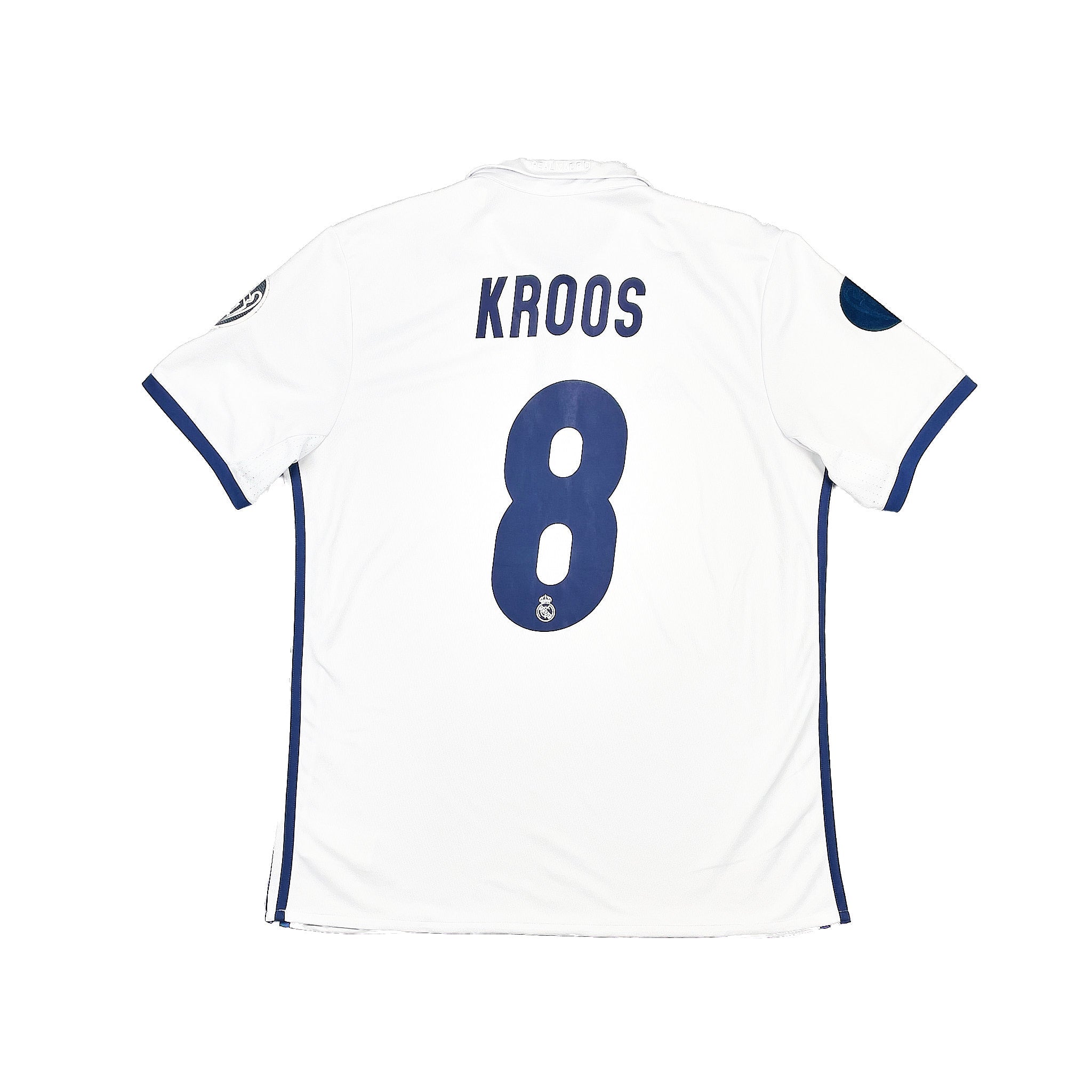 Buy 2016/17 REAL MADRID KROOS 8 HOME SHIRT (L) ADIDAS ~ Free worldwide shipping available ~ Authentic Vintage Football Shirts from Cult Kits