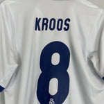 Shop 2016/17 REAL MADRID KROOS #8 HOME SHIRT (M) ADIDAS, classic football shirts, vintage football shirts & retro soccer jerseys at Cult Kits