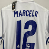 Shop 2016/17 REAL MADRID MARCELO #12 HOME SHIRT (XL) ADIDAS, classic football shirts, vintage football shirts & retro soccer jerseys at Cult Kits