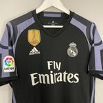 Shop 2016/17 REAL MADRID MARCELO #12 THIRD SHIRT (M) ADIDAS, classic football shirts, vintage football shirts & retro soccer jerseys at Cult Kits