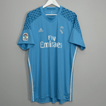 Shop 2016/17 REAL MADRID NAVAS #1 GK SHIRT (XL) ADIDAS, classic football shirts, vintage football shirts & retro soccer jerseys at Cult Kits