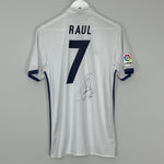 Shop 2016/17 REAL MADRID RAUL #7 *SIGNED* HOME SHIRT (M) ADIDAS, classic football shirts, vintage football shirts & retro soccer jerseys at Cult Kits