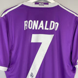 2016/17 REAL MADRID RONALDO 7 AWAY SHIRT (L) ADIDAS - Cult Kits - Large - Buy Vintage Football Shirts, Authentic Retro Football Shirts For Sale, Classic Football Shirts & Soccer Jersey