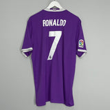 Shop 2016/17 REAL MADRID RONALDO #7 AWAY SHIRT (XL) ADIDAS, classic football shirts, vintage football shirts & retro soccer jerseys at Cult Kits