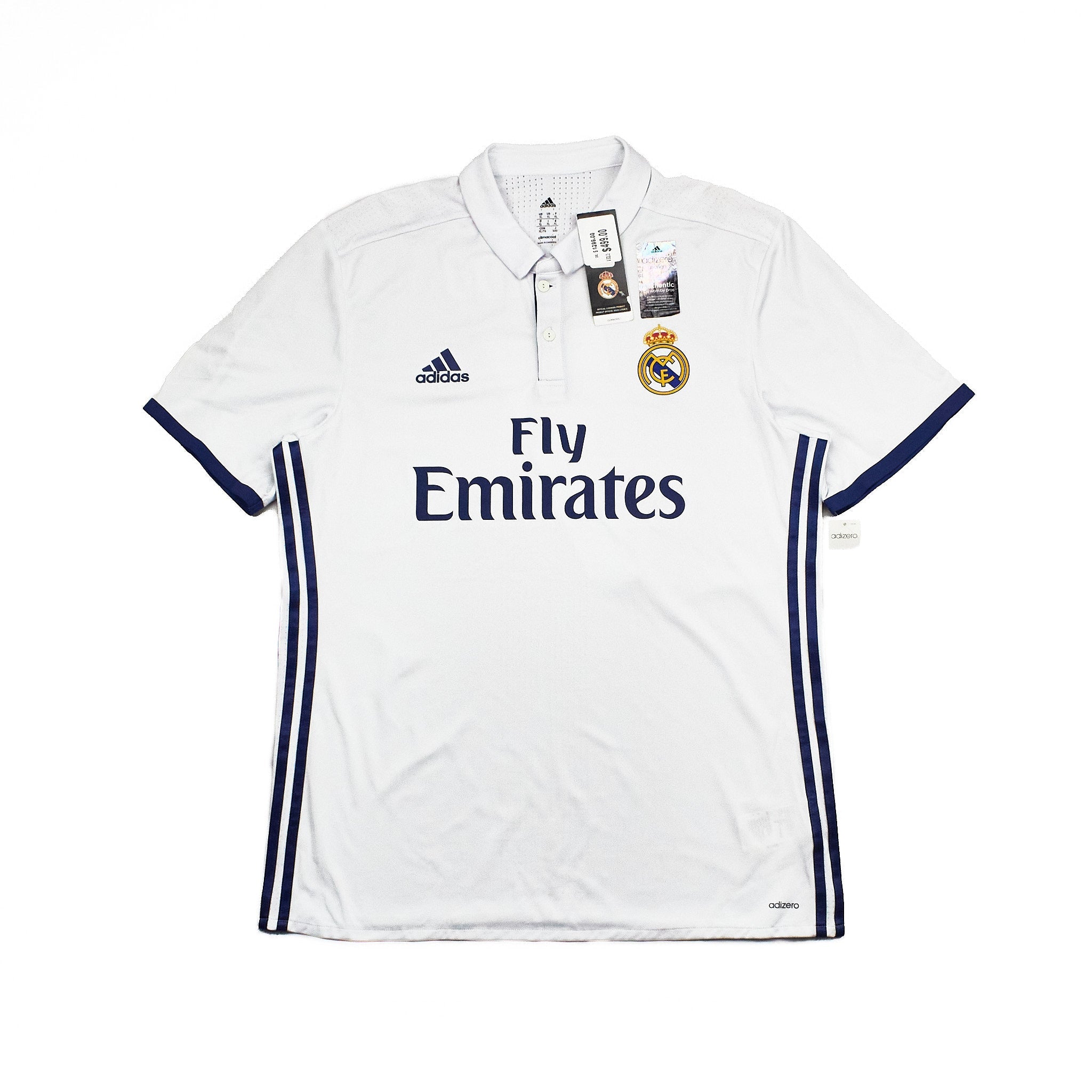 Buy 2016/17 Real Madrid Ronaldo 7 BNWT *Authentic Home Shirt (XL) Adidas ~ Free worldwide shipping ~ Authentic Vintage Football Shirts from Cult Kits