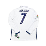 Buy 2016/17 Real Madrid Ronaldo 7 *BNWT* L/S Home Shirt (XL) Adidas ~ Free worldwide shipping available ~ Authentic Vintage Football Shirts from Cult Kits
