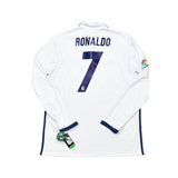 Buy 2016/17 Real Madrid Ronaldo 7 *BNWT* L/S Home Shirt (XL) Adidas ~ Free worldwide shipping available ~ Authentic Vintage Football Shirts from Cult Kits