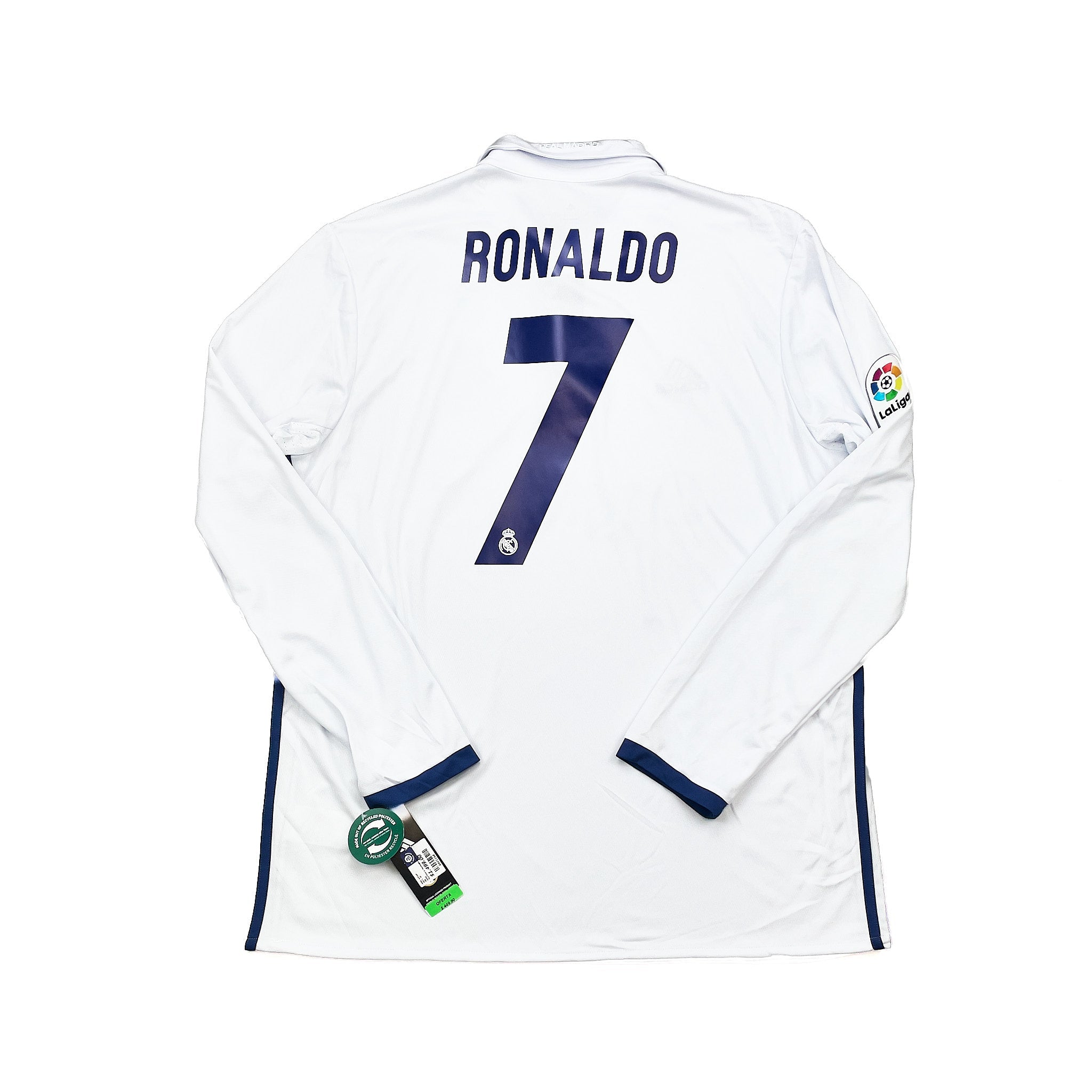 Buy 2016/17 Real Madrid Ronaldo 7 *BNWT* L/S Home Shirt (XL) Adidas ~ Free worldwide shipping available ~ Authentic Vintage Football Shirts from Cult Kits