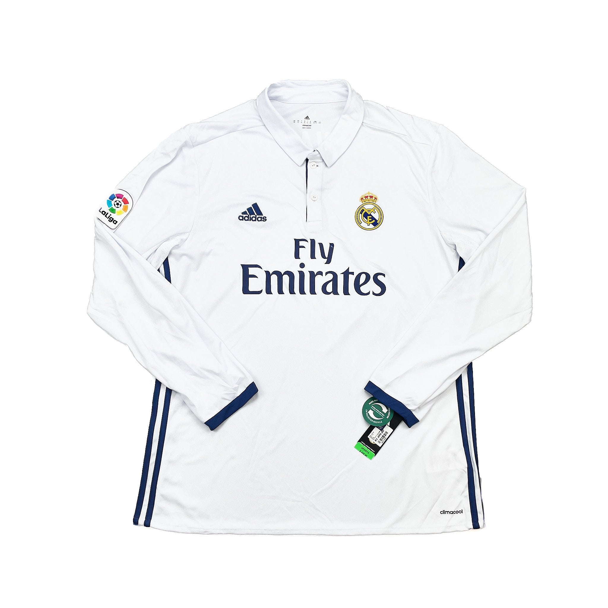 Buy 2016/17 Real Madrid Ronaldo 7 *BNWT* L/S Home Shirt (XL) Adidas ~ Free worldwide shipping available ~ Authentic Vintage Football Shirts from Cult Kits