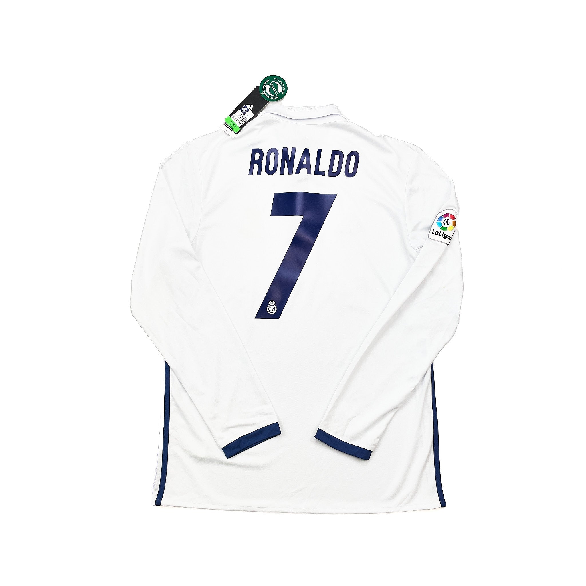 Buy 2016/17 Real Madrid Ronaldo 7 *BNWT with Defects* L/S Home Shirt (L) Adidas ~ Free worldwide shipping available ~ Authentic Vintage Football Shirts from Cult Kits