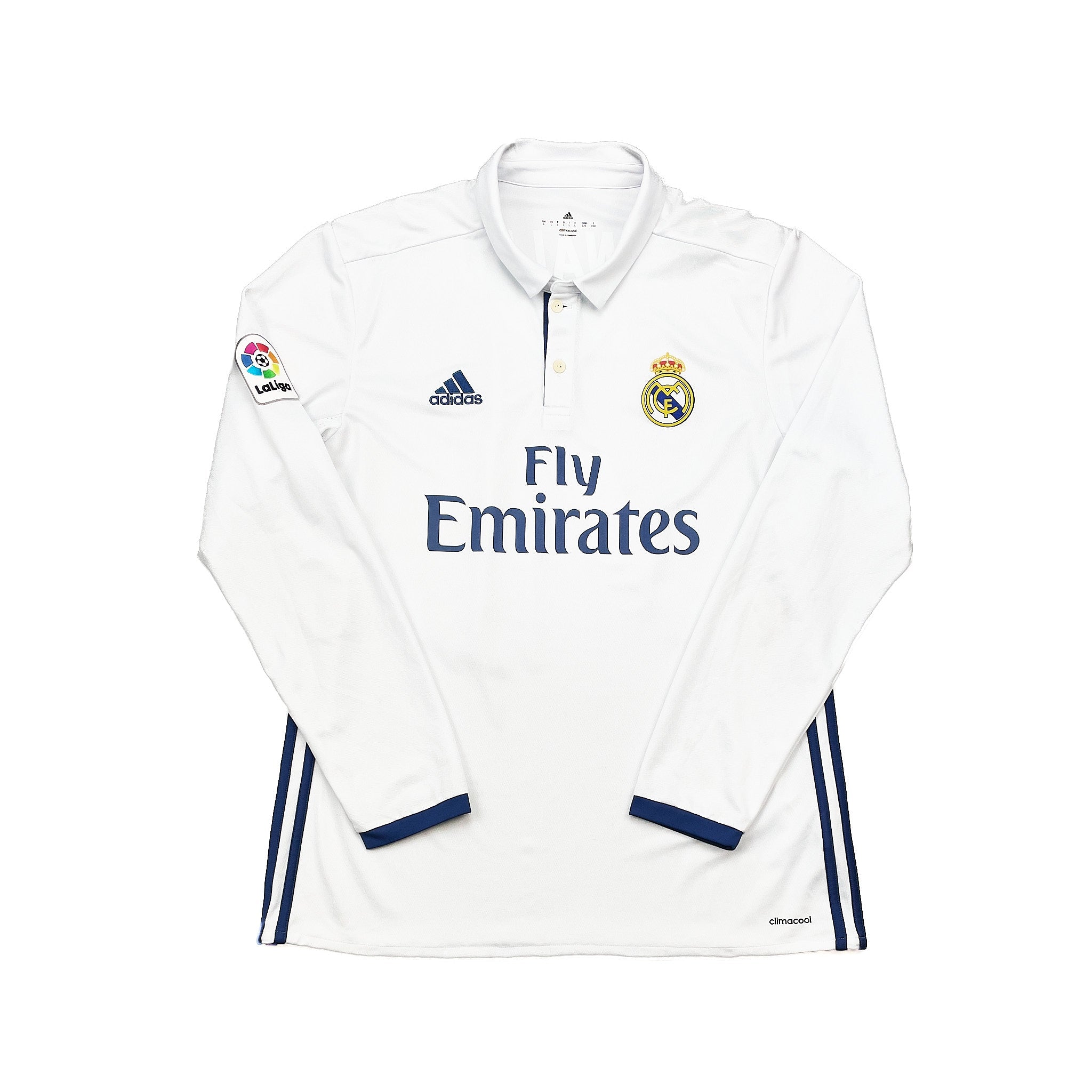 Buy 2016/17 Real Madrid Ronaldo 7 *BNWT with Defects* L/S Home Shirt (L) Adidas ~ Free worldwide shipping available ~ Authentic Vintage Football Shirts from Cult Kits