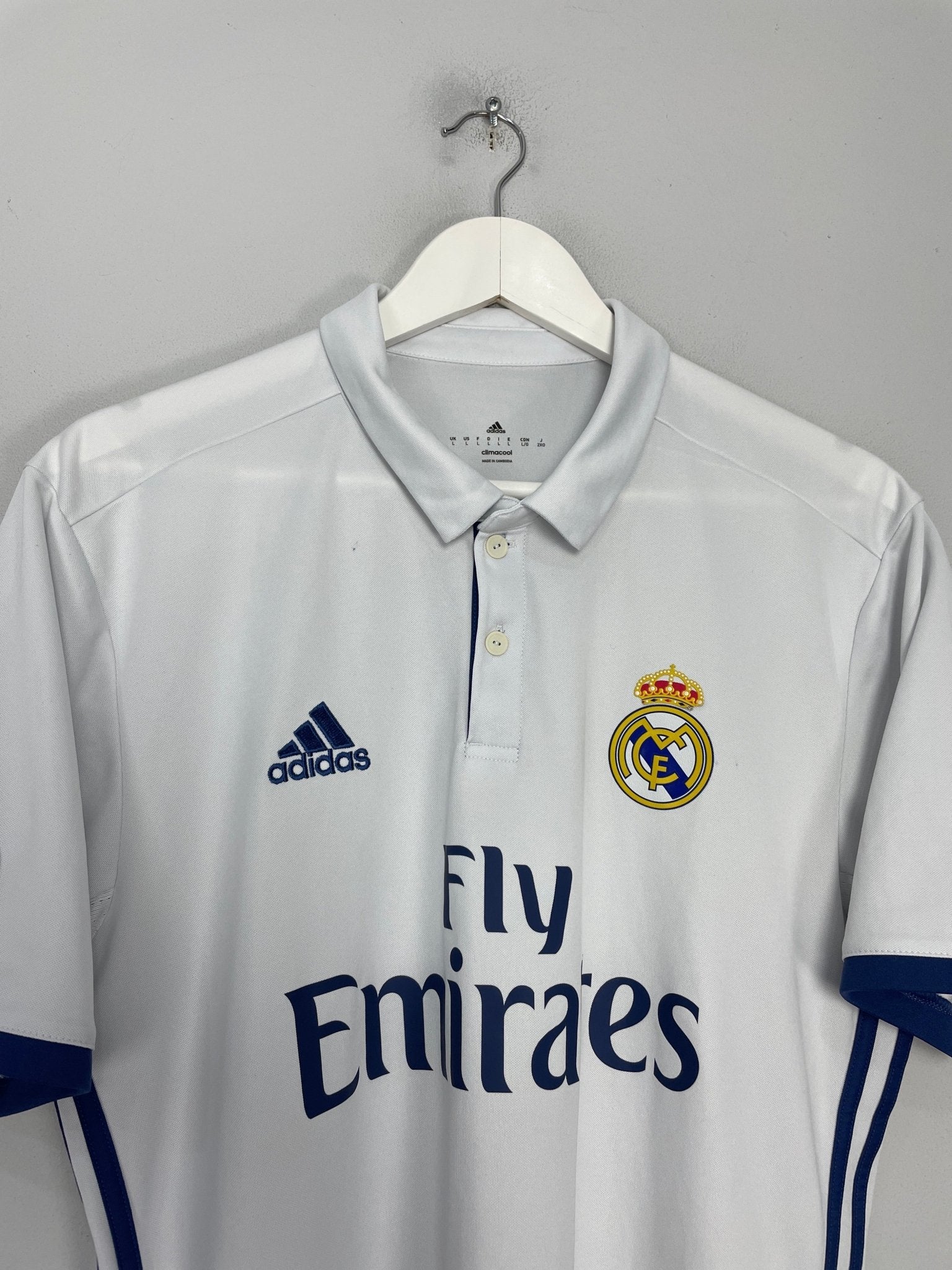 Shop 2016/17 REAL MADRID RONALDO #7 HOME SHIRT (L) ADIDAS, classic football shirts, vintage football shirts & retro soccer jerseys at Cult Kits