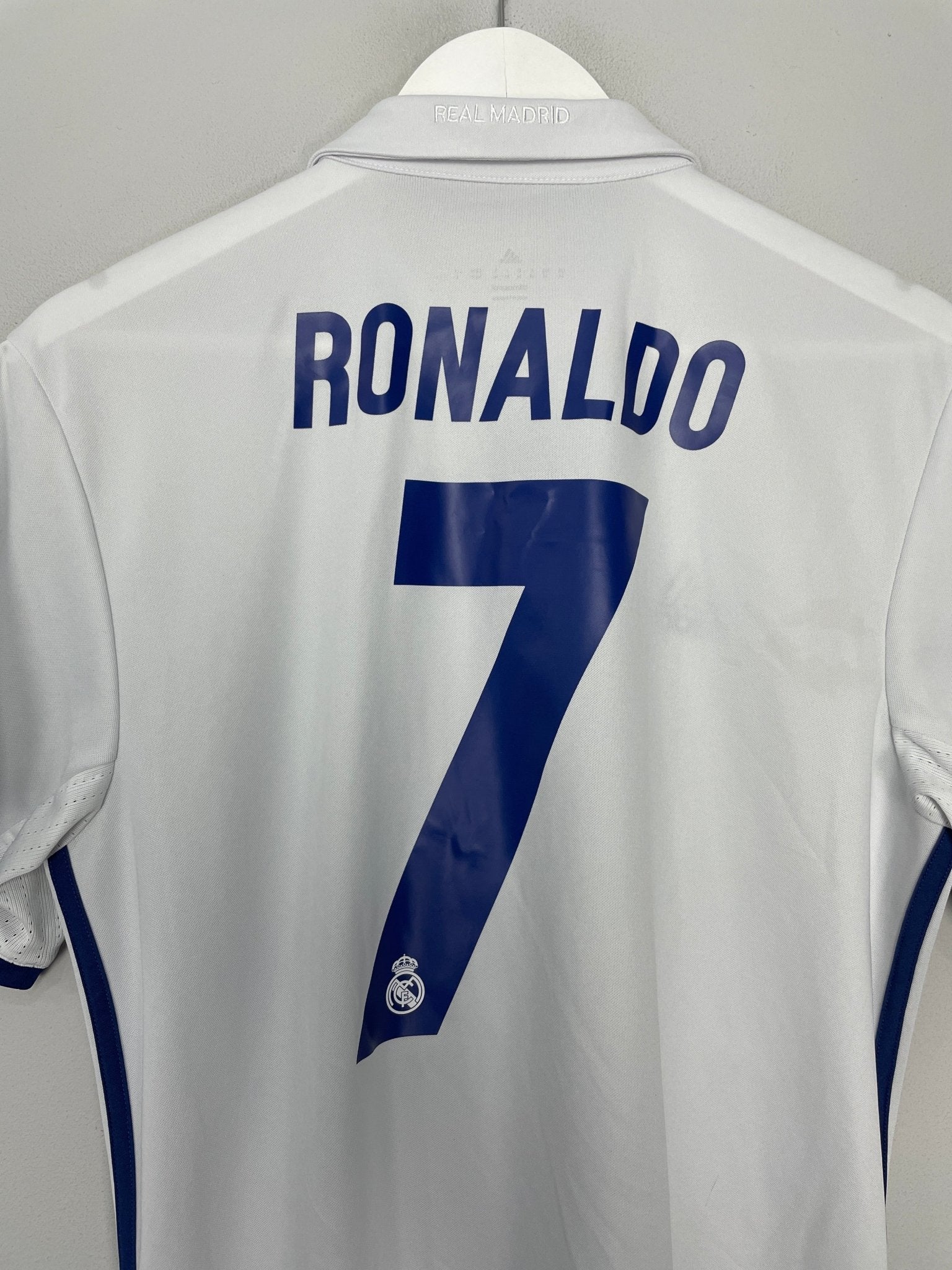 Shop 2016/17 REAL MADRID RONALDO #7 HOME SHIRT (M) ADIDAS, classic football shirts, vintage football shirts & retro soccer jerseys at Cult Kits