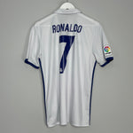 Shop 2016/17 REAL MADRID RONALDO #7 HOME SHIRT (M) ADIDAS, classic football shirts, vintage football shirts & retro soccer jerseys at Cult Kits