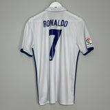 Shop 2016/17 REAL MADRID RONALDO #7 HOME SHIRT (M) ADIDAS, classic football shirts, vintage football shirts & retro soccer jerseys at Cult Kits