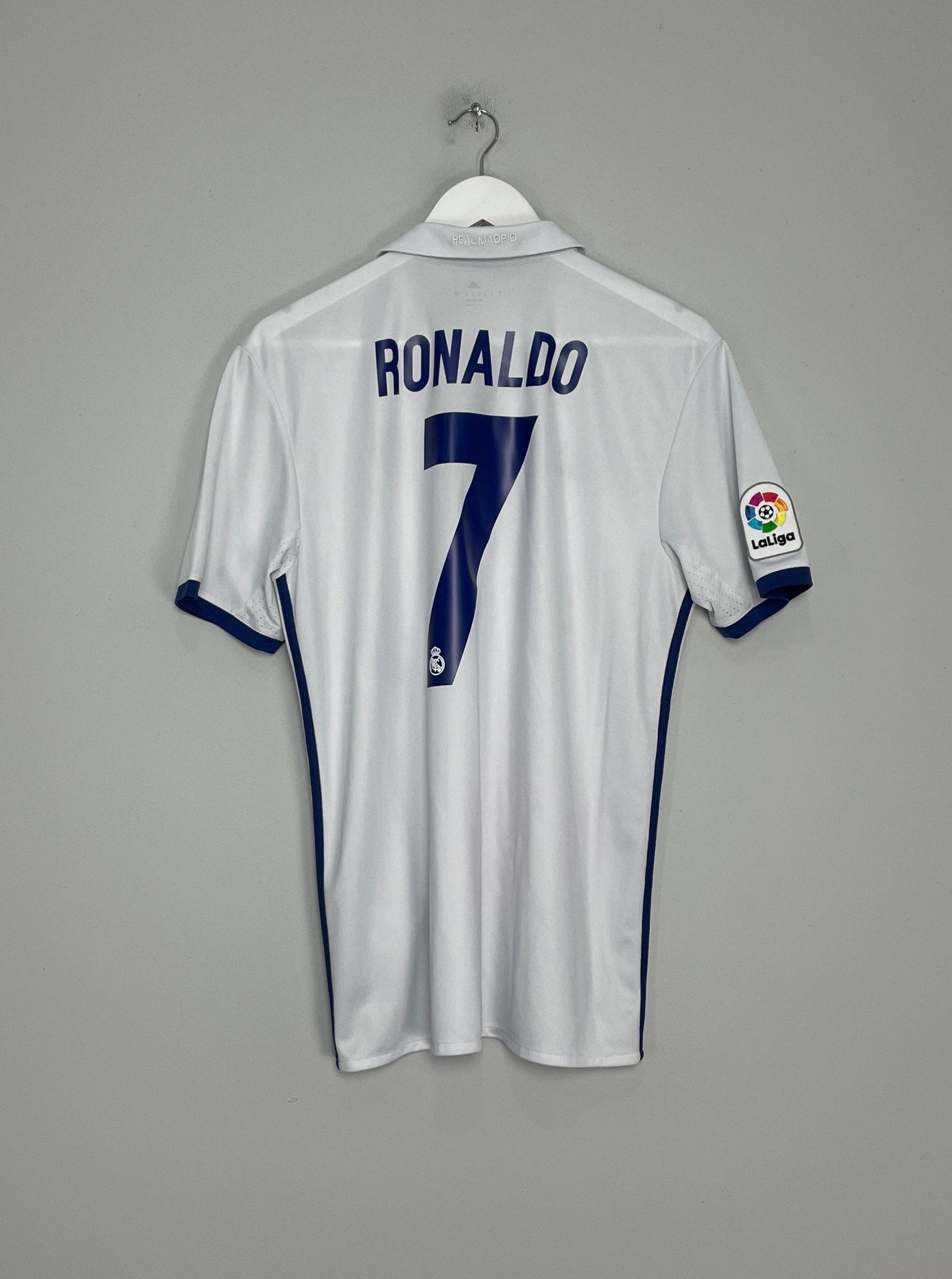 Shop 2016/17 REAL MADRID RONALDO #7 HOME SHIRT (M) ADIDAS, classic football shirts, vintage football shirts & retro soccer jerseys at Cult Kits