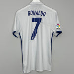 Shop 2016/17 REAL MADRID RONALDO #7 HOME SHIRT (M) ADIDAS, classic football shirts, vintage football shirts & retro soccer jerseys at Cult Kits