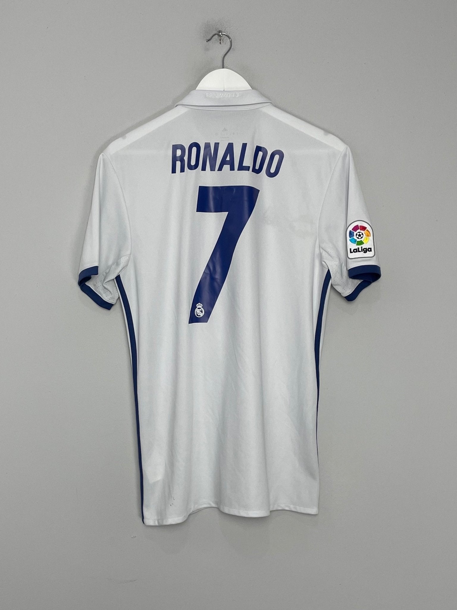 Shop 2016/17 REAL MADRID RONALDO #7 HOME SHIRT (M) ADIDAS, classic football shirts, vintage football shirts & retro soccer jerseys at Cult Kits