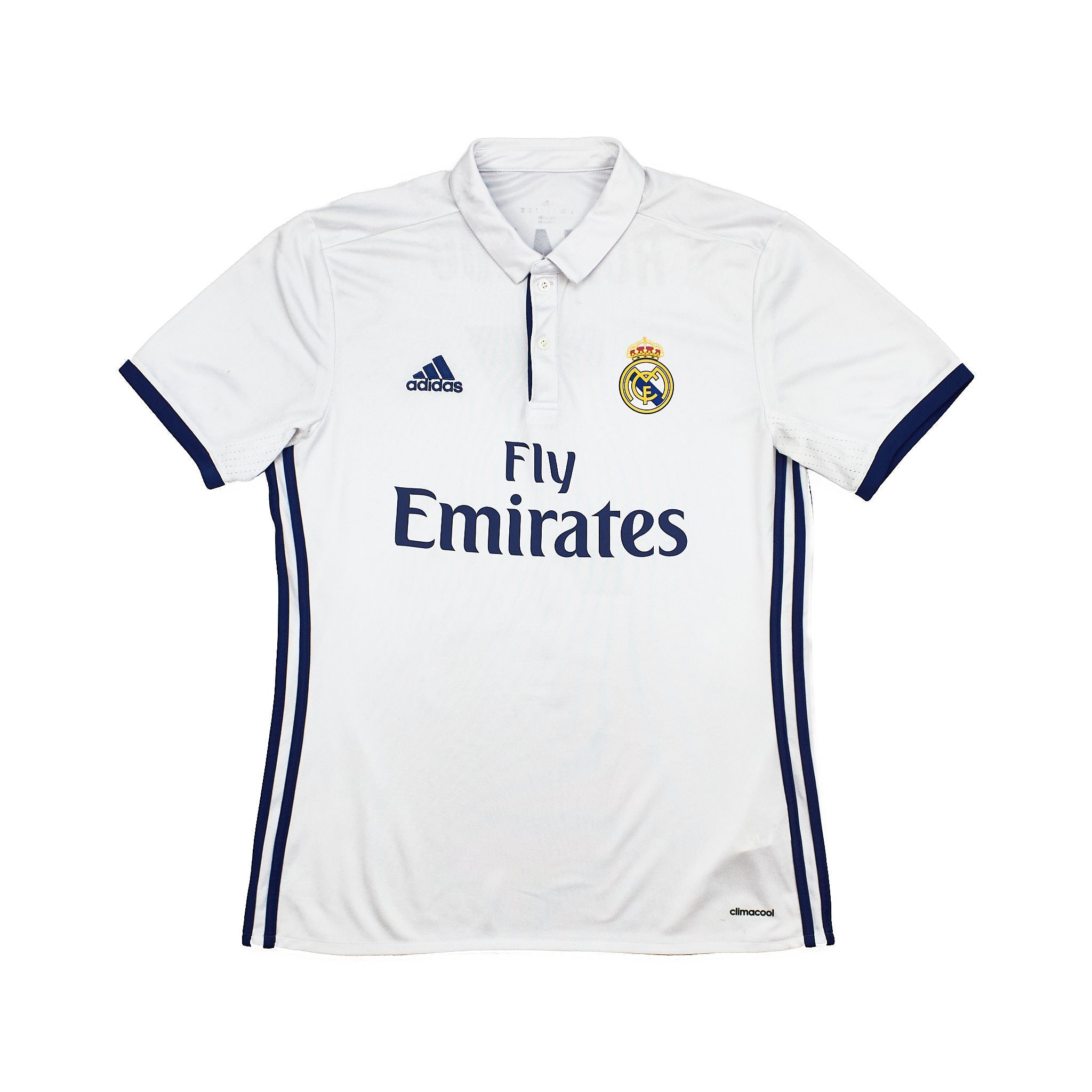 Buy 2016/17 Real Madrid Ronaldo 7 Home Shirt (M) Adidas ~ Free worldwide shipping ~ Authentic Vintage Football Shirts from Cult Kits