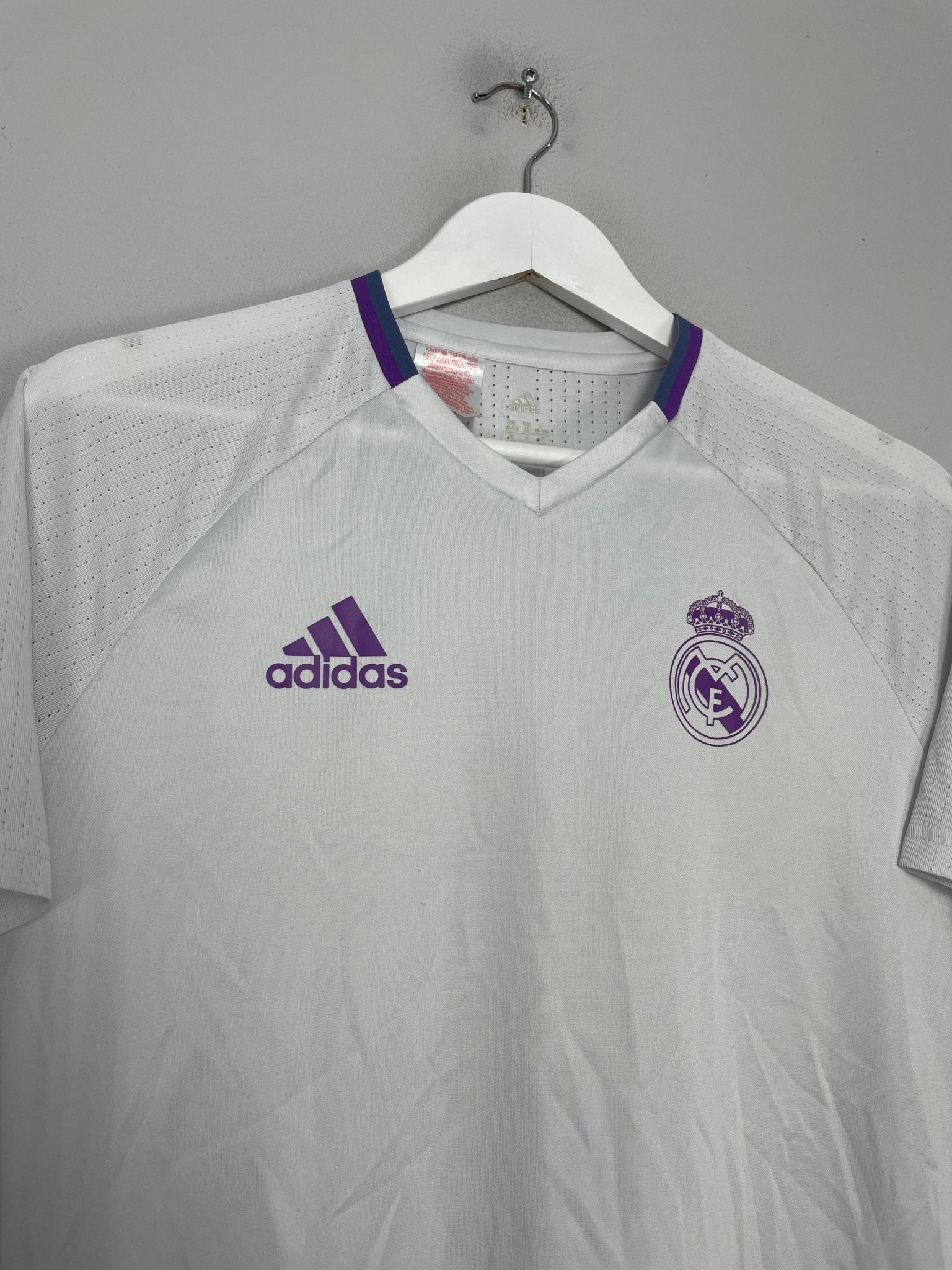 Shop 2016/17 REAL MADRID TRAINING SHIRT (XL.KIDS) ADIDAS, classic football shirts, vintage football shirts & retro soccer jerseys at Cult Kits