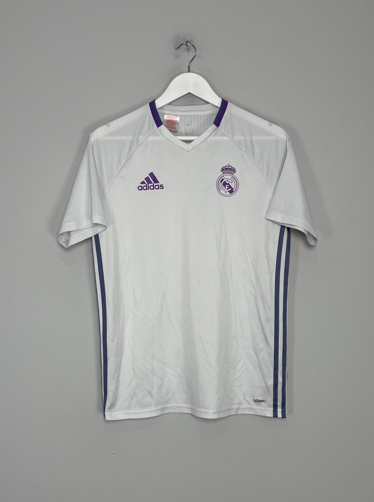 Shop 2016/17 REAL MADRID TRAINING SHIRT (XL.KIDS) ADIDAS, classic football shirts, vintage football shirts & retro soccer jerseys at Cult Kits