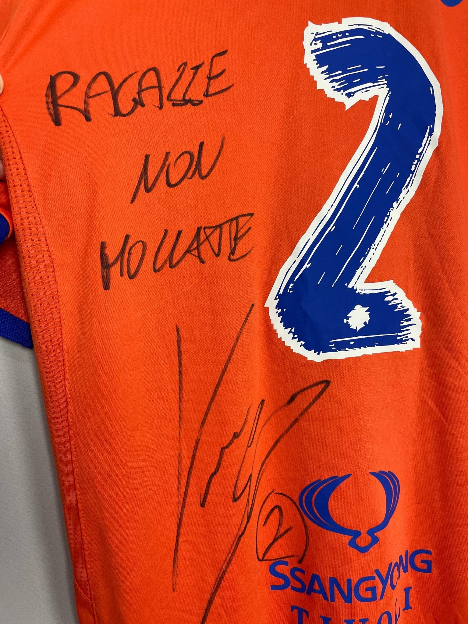 Shop 2016/17 SAMPDORIA VIVIANO #2 *MATCH ISSUED + SIGNED* GK SHIRT (XXL) JOMA, classic football shirts, vintage football shirts & retro soccer jerseys at Cult Kits