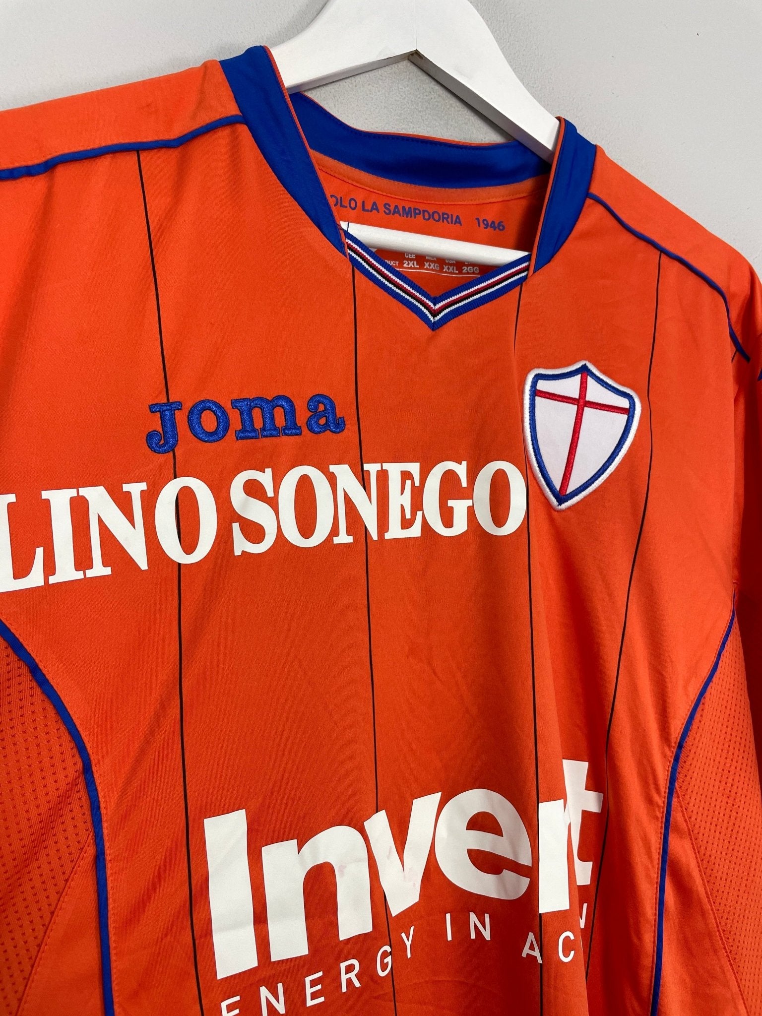 Shop 2016/17 SAMPDORIA VIVIANO #2 *MATCH ISSUED + SIGNED* GK SHIRT (XXL) JOMA, classic football shirts, vintage football shirts & retro soccer jerseys at Cult Kits