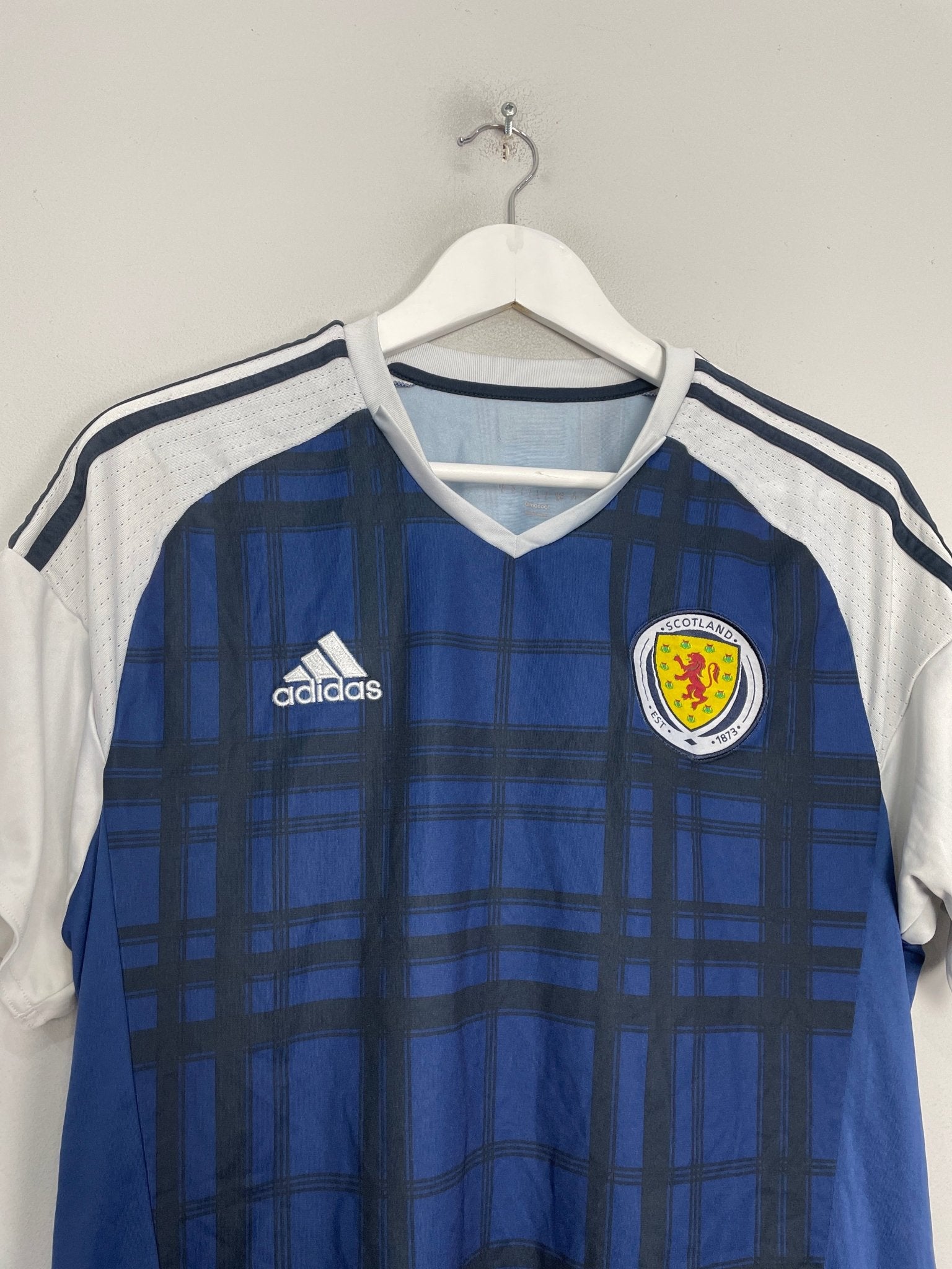 Shop 2016/17 SCOTLAND HOME SHIRT (L) ADIDAS, classic football shirts, vintage football shirts & retro soccer jerseys at Cult Kits