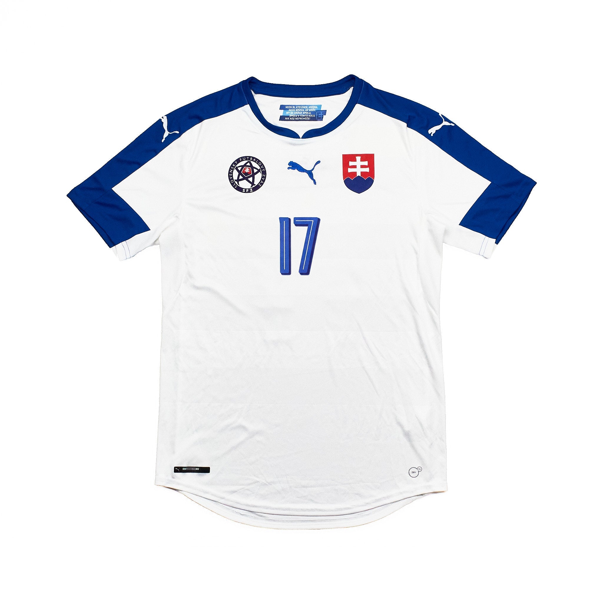 Buy 2016/17 Slovakia Hamsik 17 Home Shirt (M) Puma ~ Free worldwide shipping ~ Authentic Vintage Football Shirts from Cult Kits