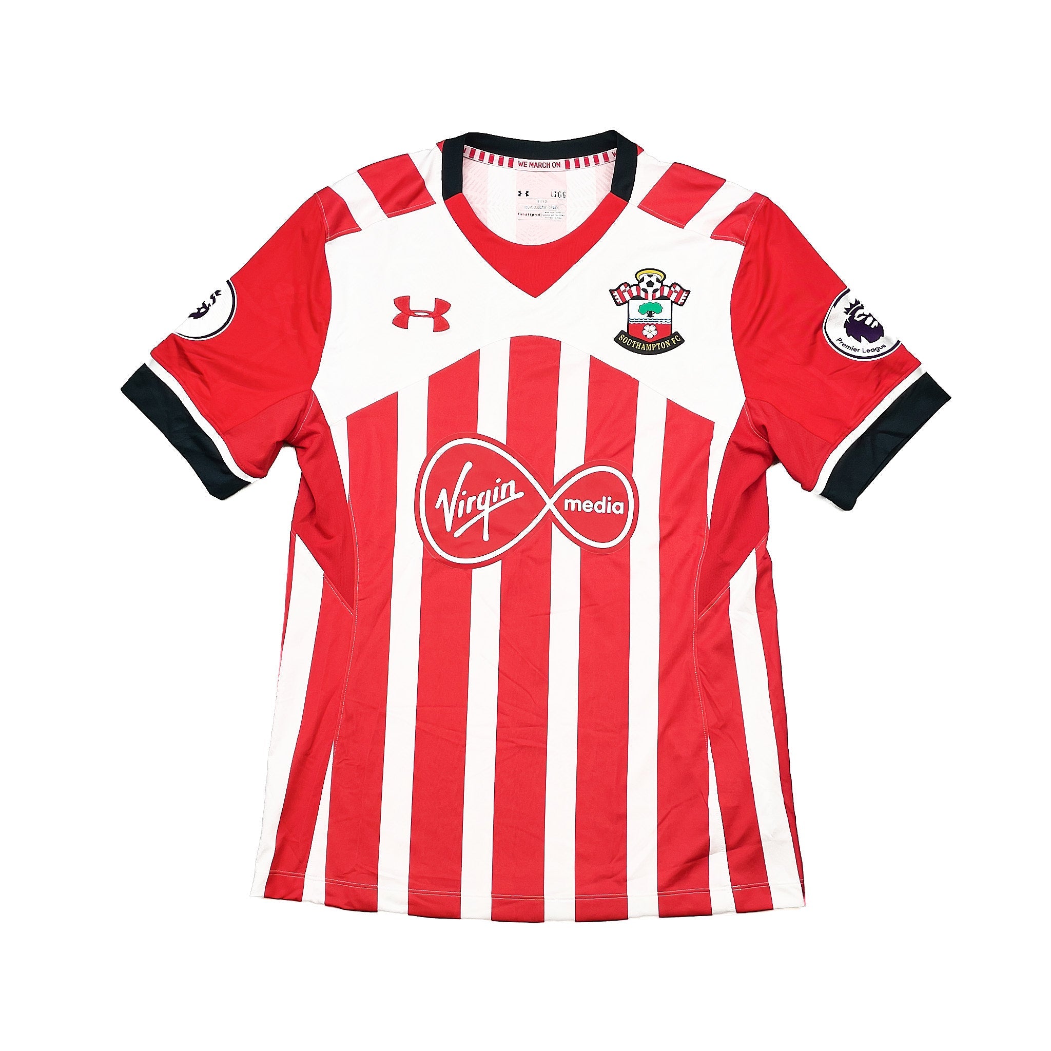 Buy 2016/17 Southampton Rodriguez 9 *Match Issue* Home Shirt (L) Under Armour ~ Free worldwide shipping ~ Authentic Vintage Football Shirts from Cult Kits