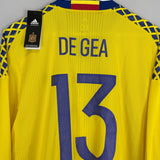 Shop 2016/17 SPAIN DE GEA #13 *PLAYER ISSUE* BNWT GK SHIRT (XL) ADIDAS, classic football shirts, vintage football shirts & retro soccer jerseys at Cult Kits