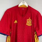 2016/17 SPAIN HOME SHIRT (XL) ADIDAS - Cult Kits - XL - Buy Vintage Football Shirts, Authentic Retro Football Shirts For Sale, Classic Football Shirts & Soccer Jersey