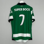 Shop 2016/17 SPORTING CP #7 HOME SHIRT (M) MACRON, classic football shirts, vintage football shirts & retro soccer jerseys at Cult Kits