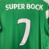 Shop 2016/17 SPORTING CP #7 HOME SHIRT (M) MACRON, classic football shirts, vintage football shirts & retro soccer jerseys at Cult Kits