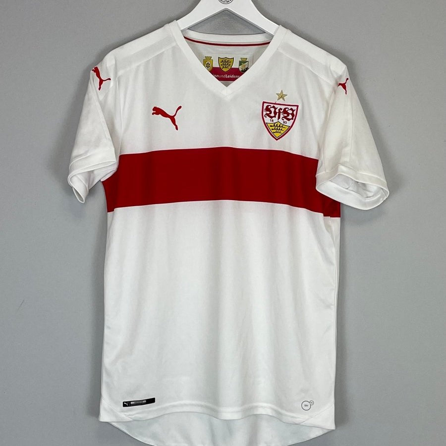 2016/17 STUTTGART HOME SHIRT (M) PUMA - Cult Kits - Medium - Buy Vintage Football Shirts, Authentic Retro Football Shirts For Sale, Classic Football Shirts & Soccer Jersey