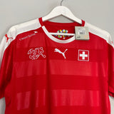 Shop 2016/17 SWITZERLAND *BNWT* HOME SHIRT (M) PUMA, classic football shirts, vintage football shirts & retro soccer jerseys at Cult Kits