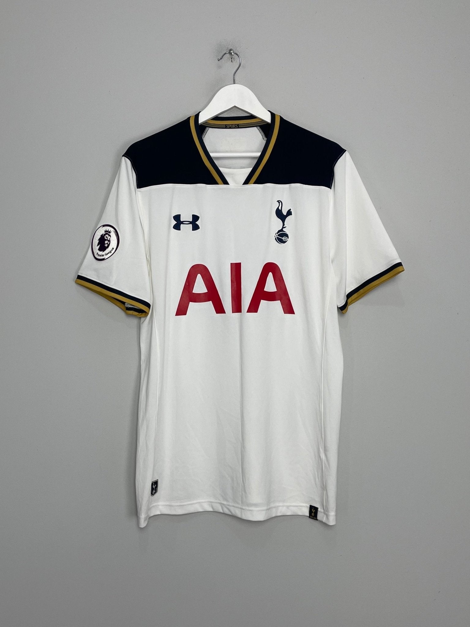 Shop 2016/17 TOTTENHAM DEMBELE #19 HOME SHIRT (XL) UNDER ARMOUR, classic football shirts, vintage football shirts & retro soccer jerseys at Cult Kits