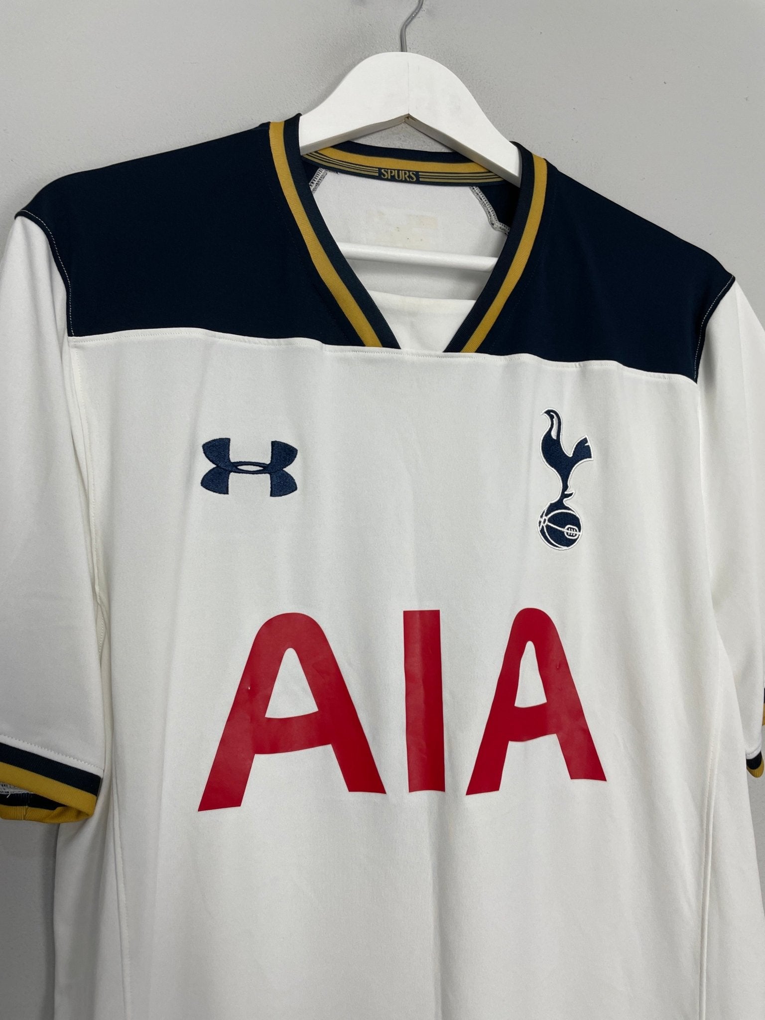 Shop 2016/17 TOTTENHAM DEMBELE #19 HOME SHIRT (XL) UNDER ARMOUR, classic football shirts, vintage football shirts & retro soccer jerseys at Cult Kits