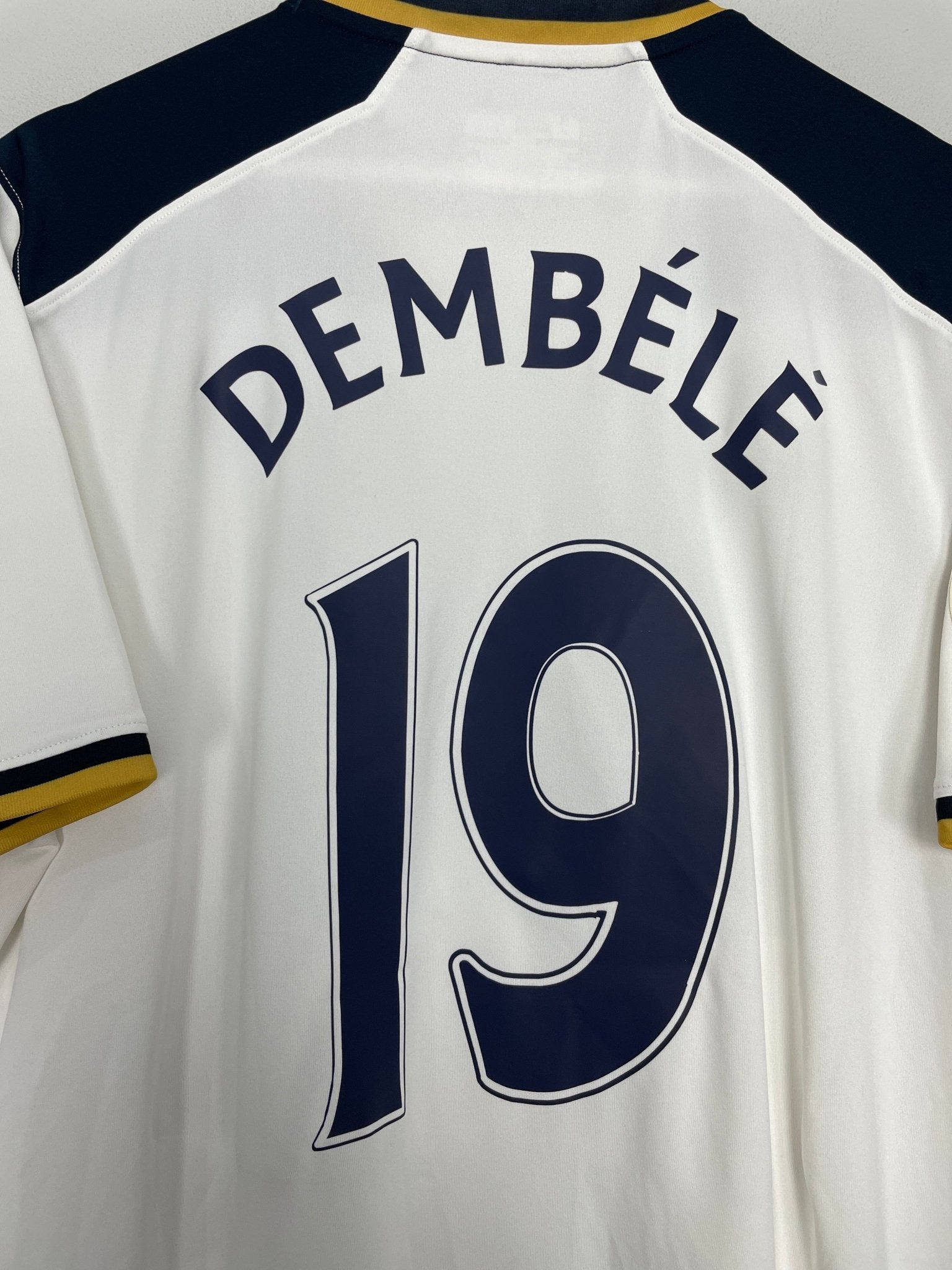 Shop 2016/17 TOTTENHAM DEMBELE #19 HOME SHIRT (XL) UNDER ARMOUR, classic football shirts, vintage football shirts & retro soccer jerseys at Cult Kits