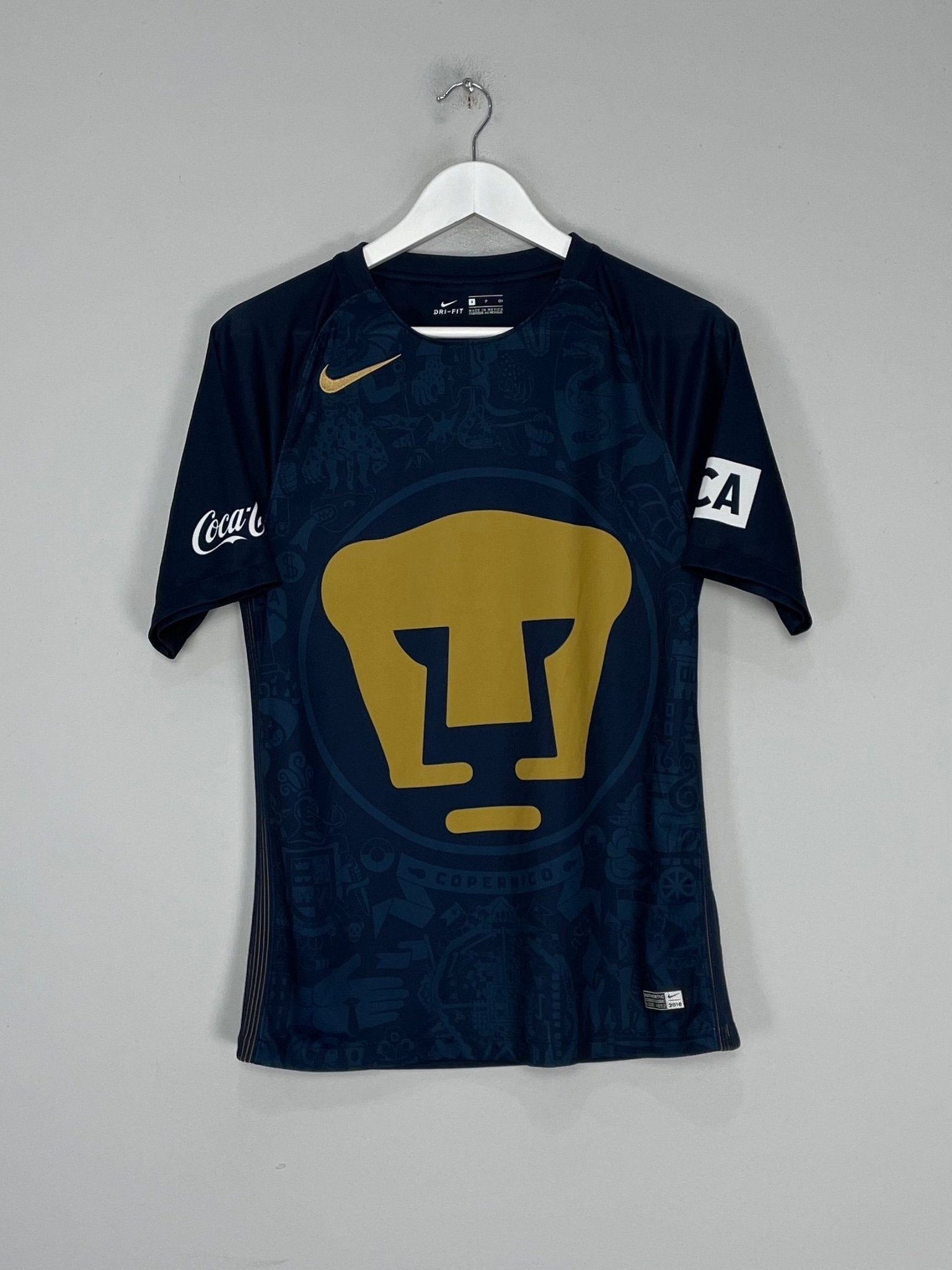 Shop 2016/17 UNAM PUMAS AWAY SHIRT (S) NIKE, classic football shirts, vintage football shirts & retro soccer jerseys at Cult Kits