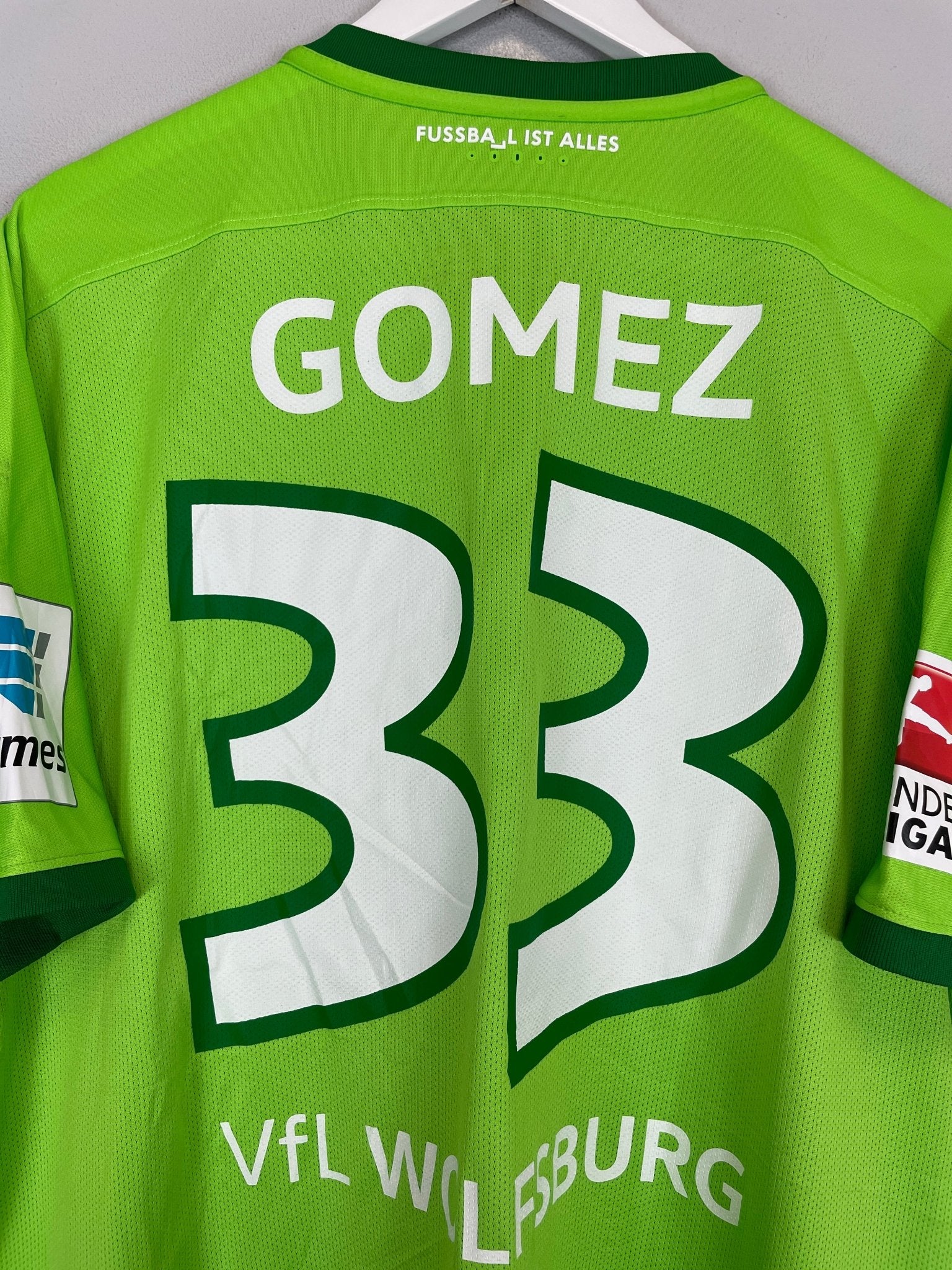 Shop 2016/17 WOLSFBURG GOMEZ #33 HOME SHIRT (XXL) NIKE, classic football shirts, vintage football shirts & retro soccer jerseys at Cult Kits