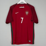 Shop 2016/18 PORTUGAL RONALDO #7 HOME SHIRT (L) NIKE, classic football shirts, vintage football shirts & retro soccer jerseys at Cult Kits