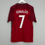 Shop 2016/18 PORTUGAL RONALDO #7 HOME SHIRT (M) NIKE, classic football shirts, vintage football shirts & retro soccer jerseys at Cult Kits