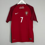 Shop 2016/18 PORTUGAL RONALDO #7 HOME SHIRT (M) NIKE, classic football shirts, vintage football shirts & retro soccer jerseys at Cult Kits