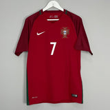 Shop 2016/18 PORTUGAL RONALDO #7 HOME SHIRT (M) NIKE, classic football shirts, vintage football shirts & retro soccer jerseys at Cult Kits