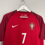 Shop 2016/18 PORTUGAL RONALDO #7 HOME SHIRT (M) NIKE, classic football shirts, vintage football shirts & retro soccer jerseys at Cult Kits