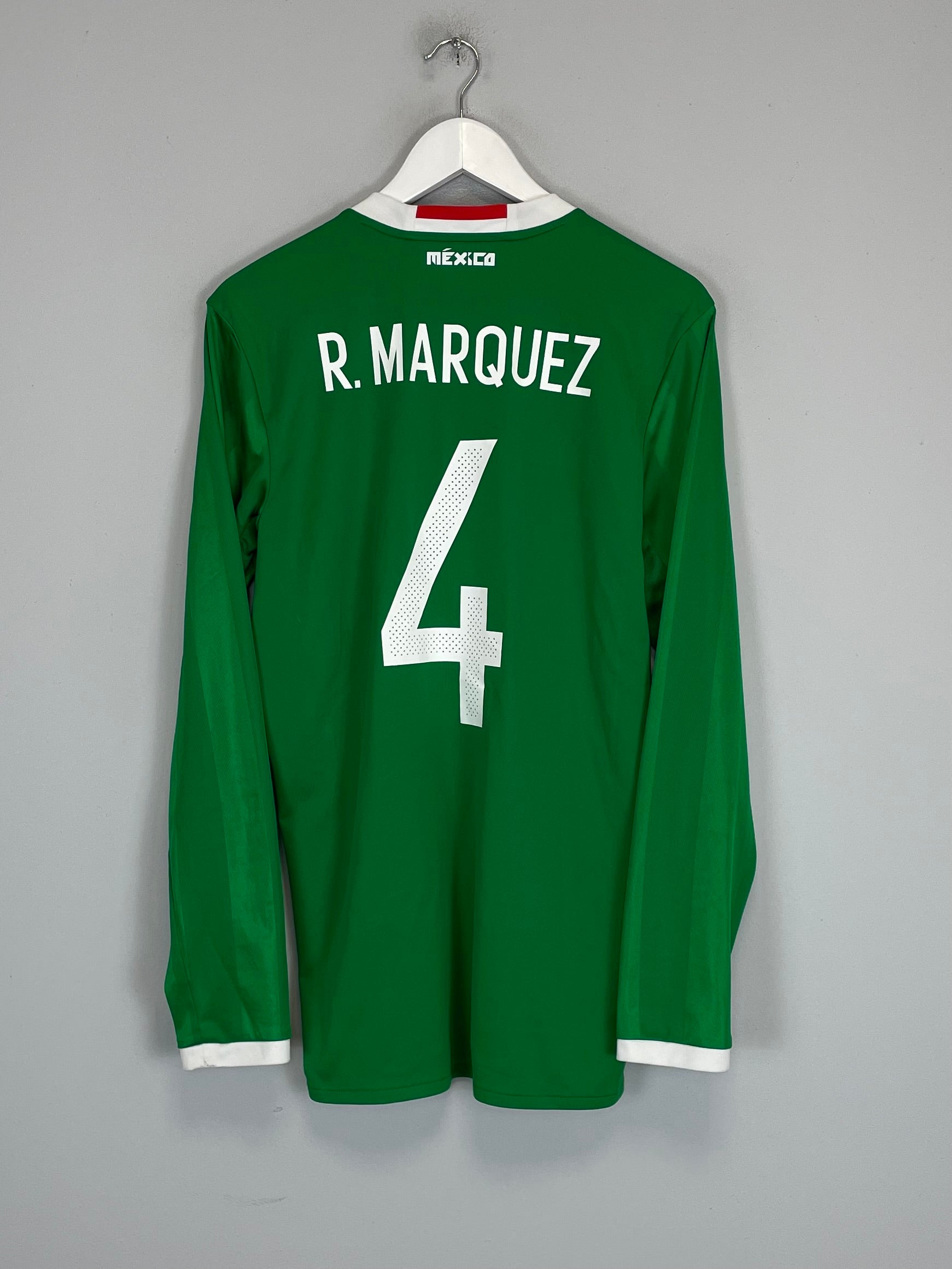 2016/17 MEXICO MARQUEZ #4 L/S HOME SHIRT (M) ADIDAS