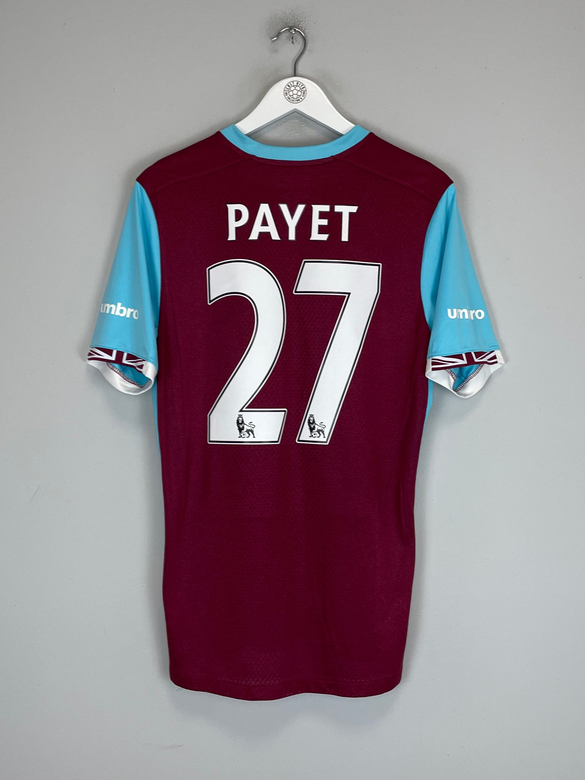 Shop 2016/17 WEST HAM PAYET #27 HOME SHIRT (M) UMBRO, classic football shirts, vintage football shirts & retro soccer jerseys at Cult Kits