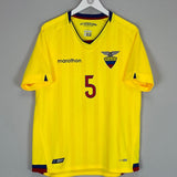 2017 ECUADOR VILLA 5 HOME SHIRT (XL) MARATHON - Cult Kits - XL - Buy Vintage Football Shirts, Authentic Retro Football Shirts For Sale, Classic Football Shirts & Soccer Jersey